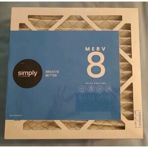 Simply 12x12x1 Air Filter, MERV 8, MPR 600, 6 Pack, Furnace Air Filter for HVAC